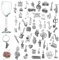 52 Stück Weinglas-Anhänger, Thema Musikinstrument Kelch-Getränke-Marker-Tags mit Schnallen und Bunte Perlen Pro Wein Cocktail Champagner Verkostung von Partyartikeln Dekorationszubehör Geschenke