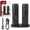 ZAURAQ Electric Salt and pepper grinder set Combo, Automatic Grinder, Salt and pepper shakers with Charging Base Electric pepper mill with refillable kitchen gadgets house warming gifts new home