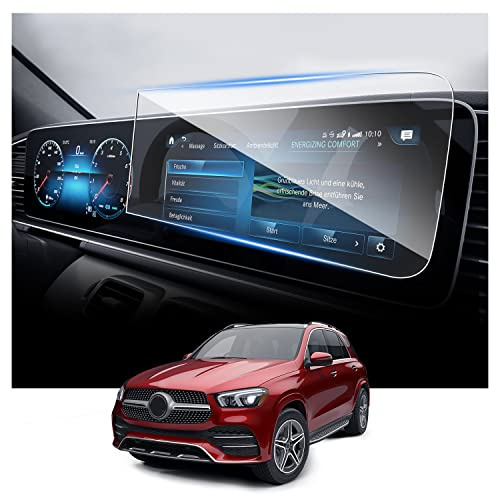 RUIYA Kompatibel mit 2020-2025 2026 Mercedes-Benz GLE W167 | GLS | G-Klasse | CLS 12,3 Navigation Schutzfolie, E-Klasse W213 2017-2023 S-Klasse W222 2018-2020 Displayschutzfolien Gehärtetes [Recht]