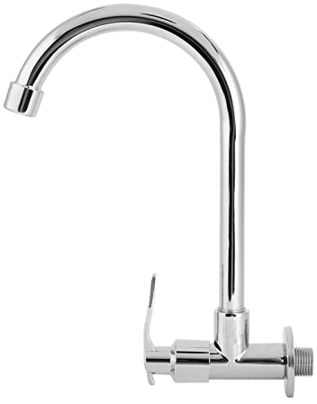 Llave Para Cocina Fregadero De Pared Grifo De Cocina Para el Hogar, Grifo De una Sola Pared Fría, Grifo De Cocina, Grifo Montaje G1 2In (Sin Manguera)