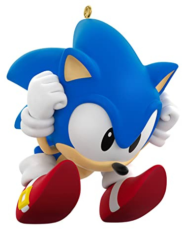 Hallmark Keepsake Christmas Ornament 2023, Sonic The Hedgehog Sonic's Spin Attack, Gifts for Gamers