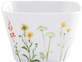 KAHLA 206010A76875C Five Senses Wildblume kleine Schale eckig 6x6 cm | Schälchen mit Blumenmotiv aus Porzellan