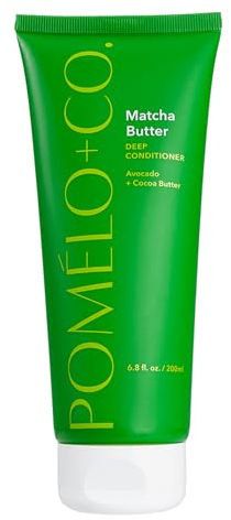 Pomélo+Co. Leichter Conditioner mit Matcha und Aloe Vera für weiches glänzendes Haar ohne zu beschweren/Haarpflege für feines Haar/Matcha Butter 200ml