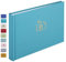 1DOT2 Leinen Fotoalbum, Fotobuch zum Selbstgestalten und Einkleben (24x17 cm, 40 Seiten, Pfauenblau)