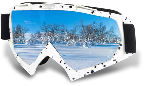 xnnmzhao Skibrille, Snowboard Brille für Brillenträger Herren Damen Erwachsene, Anti Beschlag Winddicht Ski Jugendliche Schutzbrille Helmkompatibel für Skifahren Motorrad Fahrrad Skaten