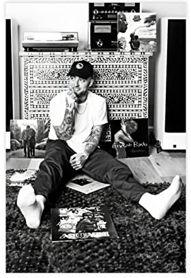 crttrs Leinwandposter, Rapper Mac Miller, Dekoration für Schlafzimmer, Sport, Büro, Zimmer, Geschenk, ohne Rahmen, 30 x 45 cm