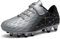 Boys Football Boots Astro Turf Trainers Kids Junior Football Shoes Sport Outdoor Athletic Sneakers Girls Soccer Cleats Black Grey