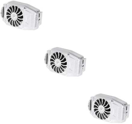 BESTonZON 3pezzi Ventilatore Raffreddamento Per Smartphone Portatile Silenzioso Semiconduttore Dissipatore Per Gaming Design