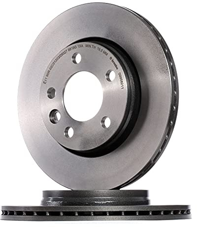 BREMBO 09.9582.11 2x Bremsscheiben Hinten Ø294mm innenbelüftet Kompatibel mit VW Transporter T5 Bus 7HB, 7HJ, 7EB, 7EJ, 7EF, 7EG, 7HF, 7EC 7E0615601D 7H0615601B