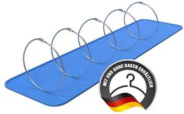 HOHAGE® Warenring & Schlüsselring groß 120mm Durchmesser (5 Stk.) - vielseitiger Metallring mit einfachem Verschluss - langlebige Metallringe zum Öffnen für vielseitige Einsatzzwecke