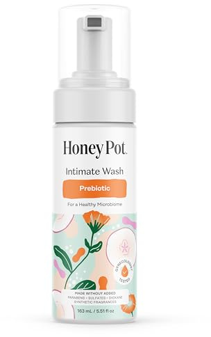The Honey Pot Company - Prebiotic Feminine Wash - Herbal Infused - Sensitive Skin Types - PH Balanced Plant Based Hygiene Products - 5.51 Fl Oz