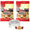 Brazil Nut Toffee Sweets Walkers Nonsuch x 2 x 150g Bags Bundle with TinTastic Silver Window Lid Refillable On-the-Go Travel Tin