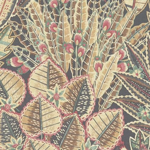 Tapete Mario Blumen M1-No.11153 | Vlies | Braun | Rot | Tadessi | 10,05 m x 0,53 m