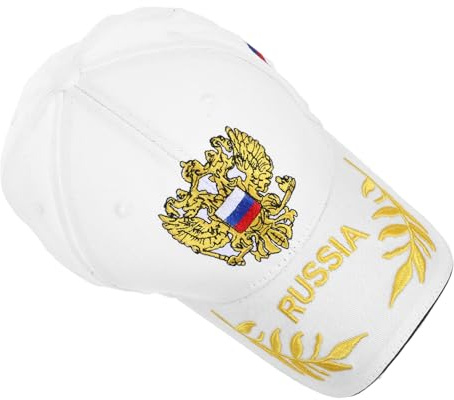 KOMBIUDA Russische Baseballkappe mit Nationalflagge, Sonnenschutz, Schwarz