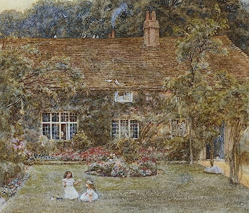 IPLUPJDY Quadri da Parete Quadri Moderni Vintage Quadri una casa di campagna di Helen Allingham per la Decorazione Della Parete 60x90cm