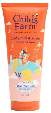 Childs Farm Kids Moisturiser, Sweet Orange | Soothing, Moisturising & Hydrating | Suitable for Dry, Sensitive Skin, 200ml