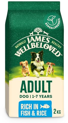 James Wellbeloved Dog Adult Hypoallergenic Dry Food Fish and Rice 2 kg