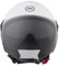 BHR Casco Demi-Jet 840 DUAL SHIELD - Casco Scooter Doppia Visiera Omologato ECE 22.06 con Visierino Interno Parasole e Sgancio Micrometrico - Bianco XXL