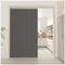 APMOE Home Room Darkening Door Curtains, Privacy Pleated Folding Curtain With Magnetic Closure Closet Door Curtains for Temporary Door Solutions Doorway Curtains(Gray,150x200cm)
