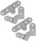 DINHEAROM 4pièces Charnières Pliantes Métal Utiles Pour Mobilier Lot De Gauches Droites Pour Tables Et Armoires Installation Rapide Et Fonctionnalité Fluide