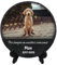 Givelle Placa Conmemorativa de Pizarra para Mascotas, Personalizada con Foto y Texto, con Soporte, 10/15/20 cm