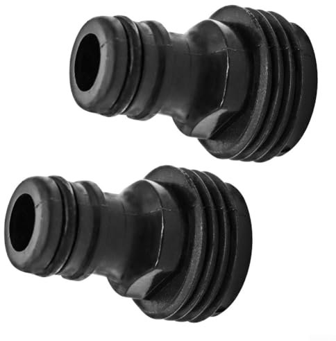 Garten Wasserschlauch Schnellkupplung 2 Stück Set 3/4 Zoll Gewindekran Adapter Kunststoffrohr Montage undichte Verbindung für Outdoor-Bewässerungsanlagen