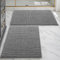 DEXI Tapis Salle de Bain 2 Pièces 60 x 90 cm, Super Absorbant et Doux en Chenille, Lavable en Machine, Séchage Rapide et Antidérapant pour la Douche, Baignoire, Toilettes, Gris
