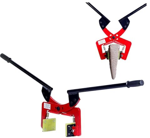 LLHTTDMBDFC Bordsteinzange, Hebezange, Zweihändige Plattenträger-Hebewerkzeuge, Pflasterheber-Greifer for Stahlplatten(L-Opening 18-30cm (7 1/8-11 3/4))