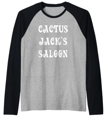 Cactus Jack's Saloon Old West Maglia con Maniche Raglan