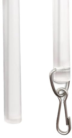 Schleuderstab Gardinen – Praktische Gardinen-Zugstange | Durchsichtige-Unsichtbarer Vorhangstangen | Schleuderstab Glasklar Aus Kunststoff Geeignet Für Einfaches Öffnen Und Schließen Von Vorhängen