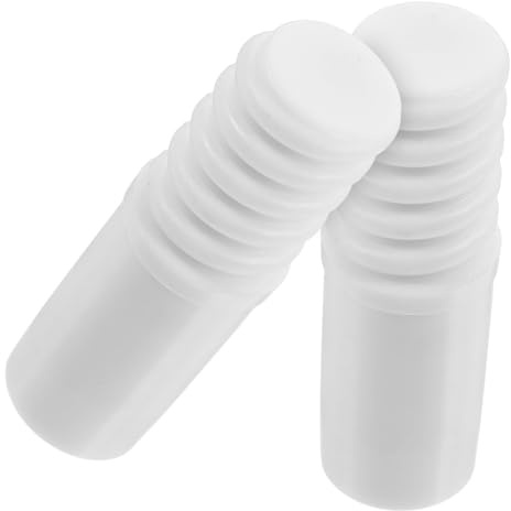 FOMIYES 2 piezas Roscado de Plástico para Mango de Escoba Extensible para Poste Telescópico Duradero y Fácil de Instalar de Blanco Versátil para Múltiples