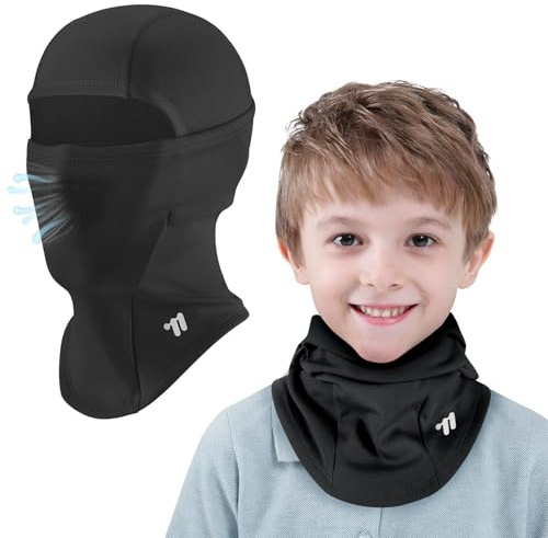 ICOCOPRO Kinder Sturmhaube Winter mit Atemlöchern, Warm Balaclava Antibeschlag Winddicht Gesichtsmaske Skimaske Sturmmaske für Jungen Mädchen, Einheitsgröße