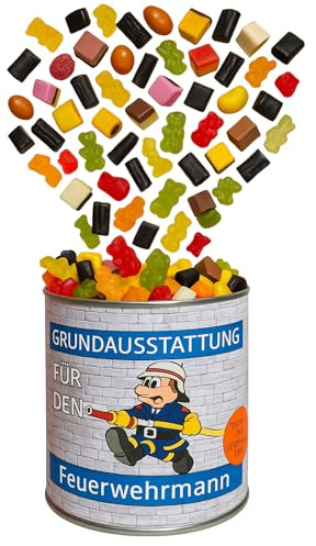AnyCakes Grundausstattung für den Feuerwehrmann Geschenk aus der Dose, Scherzartikel, Lustige Geschenkidee, Party-Brüller, Spaßgeschenk, Geburtstagsgeschenk