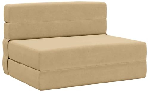 vidaXL Klappsofa Bett Grün Grau 70 x 80 x 60 cm Stoff