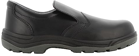 SAFETY JOGGER S3 Zapatos de Seguridad para Hombres con Punta de Acero 44 EU- X0600 - Botas de Trabajo Antideslizantes para Mujeres, Zapatos de Seguridad de Cuero, Resistentes al Agua, Negros