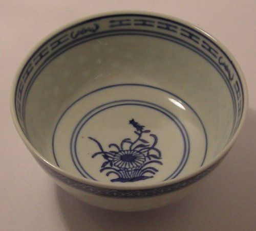 Bol - diamètre 11,5cm - céramique - motif grains de riz