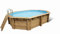 Piscine bois UBBINK NORTLAND Azura 490 x300 x120 Liner Bleu
