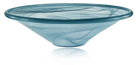 budawi® Glasschale Brunnenschale Obstschale Schale grün rund Ø 35 cm für Nebler und Zimmerbrunnen