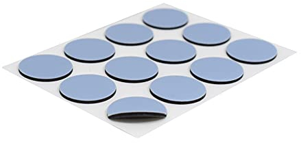 16 x PTFE feltrini rotondo autoadesivo 17 mm Ultra sottile 1,5 mm feltrini in teflon
