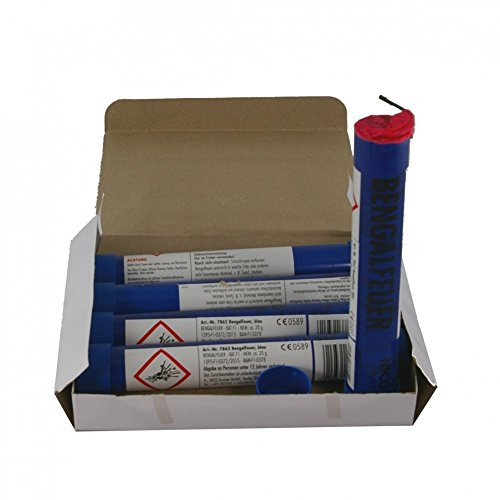 Nico 5 Bengalfackeln mit jeweils 40 Sekunden Brenndauer (Blau)