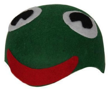 Kappe Frosch mit Filzaugen