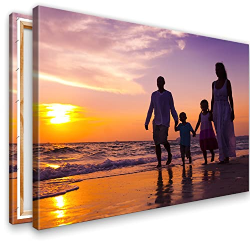 KL KUNSTLAB Ihr Foto auf Leinwand 40x30 cm SOFORT ONLINE Upload Ihr eigenes Bild auf Leinwand mit Holzrahmen - Wandbild mit Wunschmotiv - Persönliches Kunstdruck