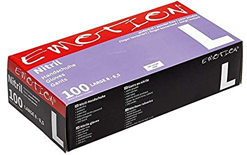 Efalock Emotion Nitrilhandschuhe, Größe L, Violett, 100 Stück