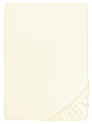 biberna Jersey-Elastic-Boxspring-Spannbetttuch 0077640 Perlmutt 1x 90x190 cm - 100x220 cm