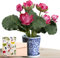 SnailGarden 2 Sträuße Künstliche Lotus Blume Schaum Wasserlilie, Lotus Kunstblumen deko Lotus Künstliche Blumen Seerose Blume Dekor für Vase Indoor Teich Aquarium Pool Outdoor