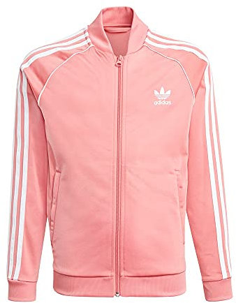 Adidas SST Tracktop, Pullover Unisex-Bambini, Hazy Rose/White, 13 Anni