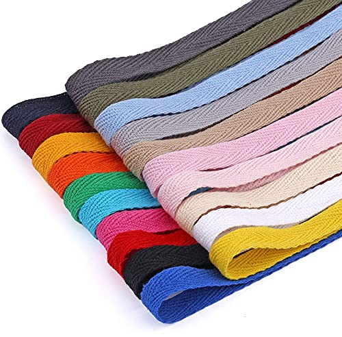NC Baumwoll Gurtband Twill-Band Köperband Nahtband Schrägband 10mm/20mm Baumwolle köperband 28 Farben Schrägband DIY