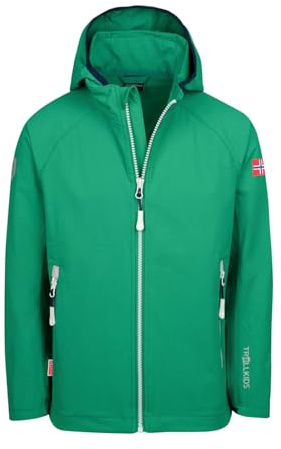 Trollkids Kids Kvalvika Jacket | Wasserabweisend und atmungsaktiv, Leicht, ungefüttert, Integrierte Pack-away-Tasche
