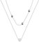 kkjoy Collana a strati in acciaio inossidabile con ciondolo a forma di cuore, collana con perline e perle, collana a strati per donne e ragazze