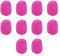 Dahszhi 10Pcs Pink Microphone Covers Foam,Standard Handheld Microphone Soft Foam KTV Microphone Cover